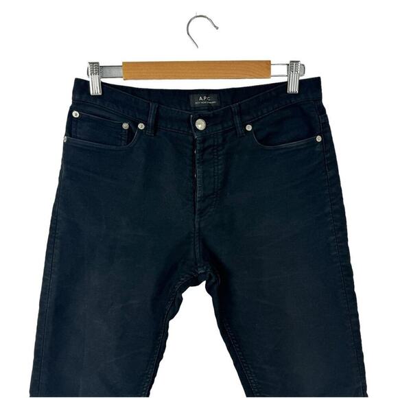 A.P.C.Black Petit New Standard Jeans Button Fly Mens 29 Slim-fit Stretch Denim - Picture 3 of 16